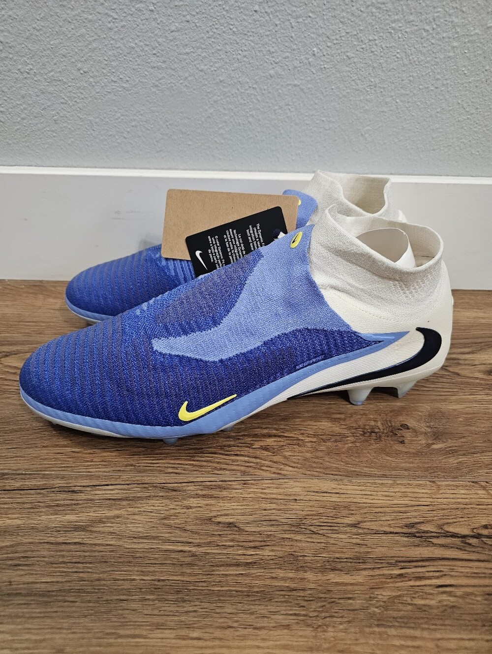 New Nike Phantom 6 High Elite SG Mens sz 13 Soccer Cleats Blue White IH1198 400